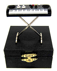 E-Piano mit Gestell im Koffer